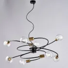 Lampă din sticlă și metal fabricată în Italia pentru spații rafinate – Venere Viadurini