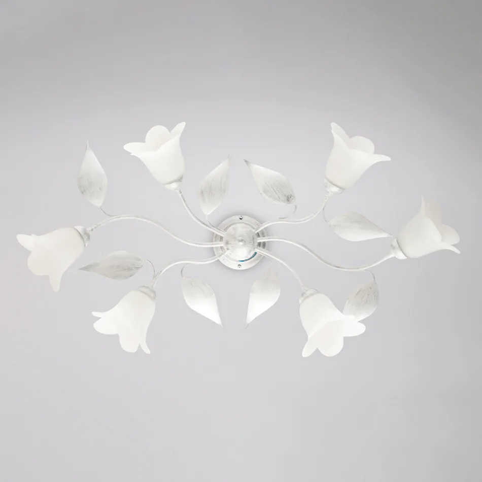 Lampă din sticlă și metal, fabricată în Italia, pentru mobilier elegant – Sirio Viadurini