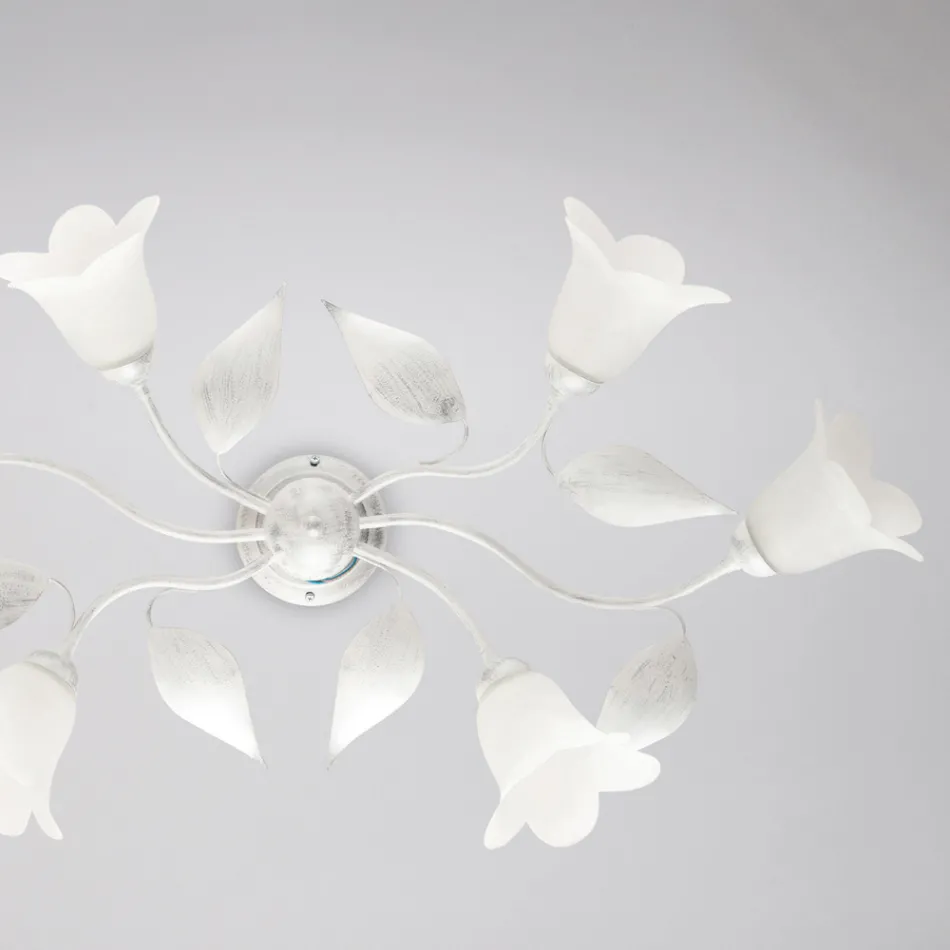 Lampă din sticlă și metal, fabricată în Italia, pentru mobilier elegant – Sirio Viadurini