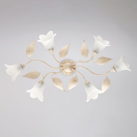 Lampă din sticlă și metal, fabricată în Italia, pentru mobilier elegant – Sirio Viadurini