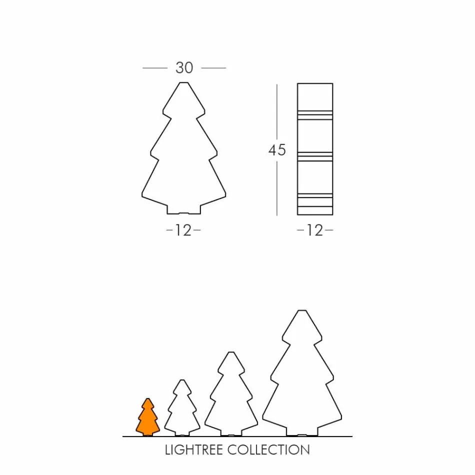 Lampă interioară de masă / podea Slide Lightree Crăciun realizat în Italia Viadurini