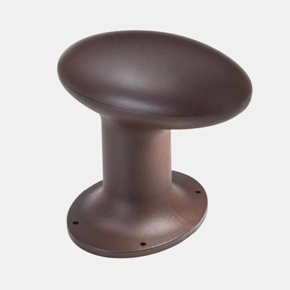 Lampă de grădină cu led în design gri sau maro din fontă - Bitta de Il Fanale Viadurini