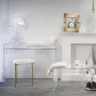 Lampa de Masa Led din plexiglas transparent Made in Italy - Odette Viadurini