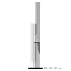 Lampa Led Cristal Triptic Design Acrilic Satinat - Crystol Viadurini