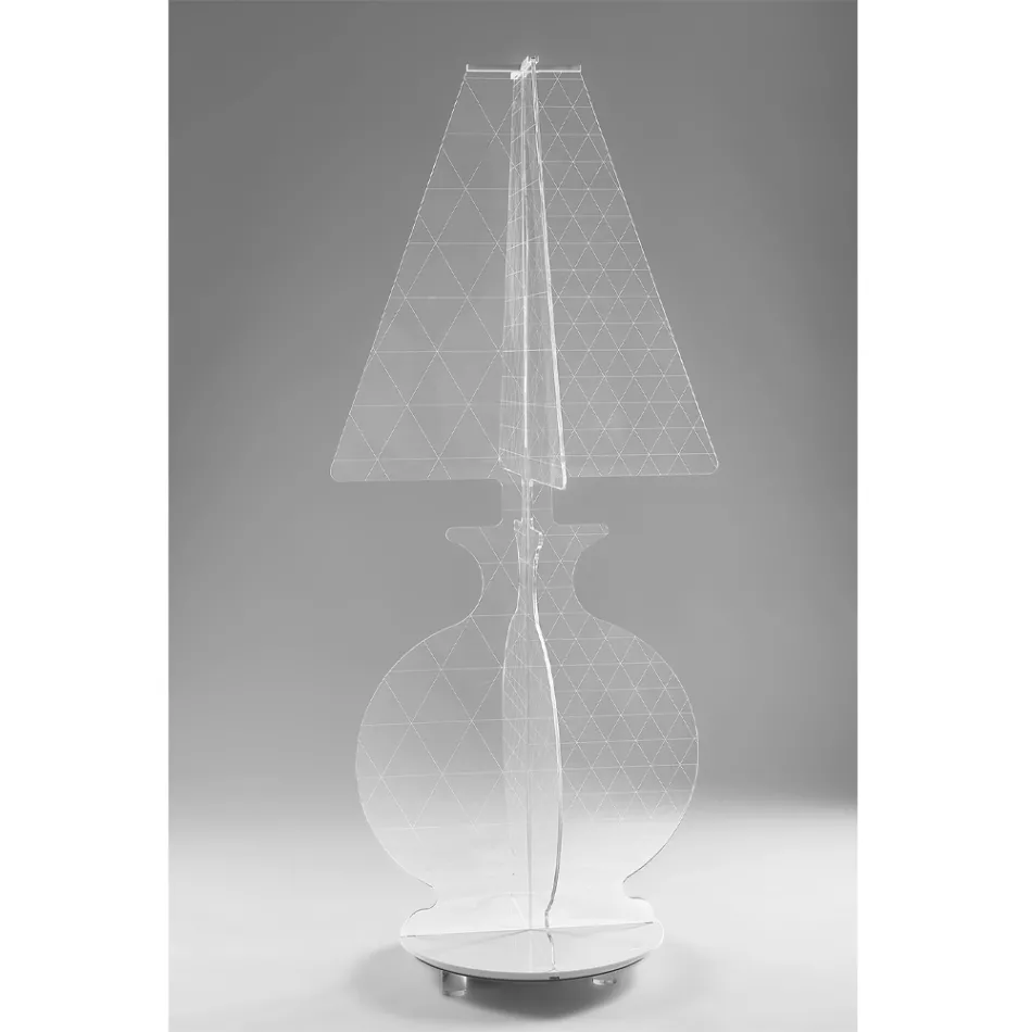 Lampă de podea modernă, marcată cu laser, din plexiglas, 3 dimensiuni - Raissa Viadurini