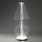 Lampă de podea modernă, marcată cu laser, din plexiglas, 3 dimensiuni - Raissa Viadurini