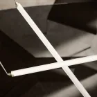Lampă LED modernă din sticlă striată cu un design exclusivist fabricată în Italia - Lys Viadurini