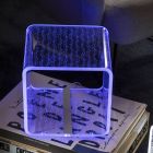 Lampa Led Rgb in Cristal Acrilic Transparent Decor Laser - Robiola Viadurini