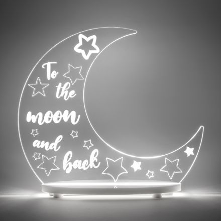 Lampa de Masa Luna din plexiglas transparent Made in Italy - Moonlamp Viadurini