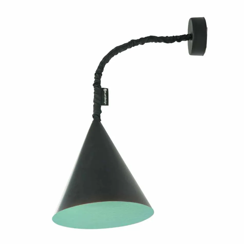 Lampa de perete modernă In-es.artdesign Jazz cu tablă de rășină Viadurini