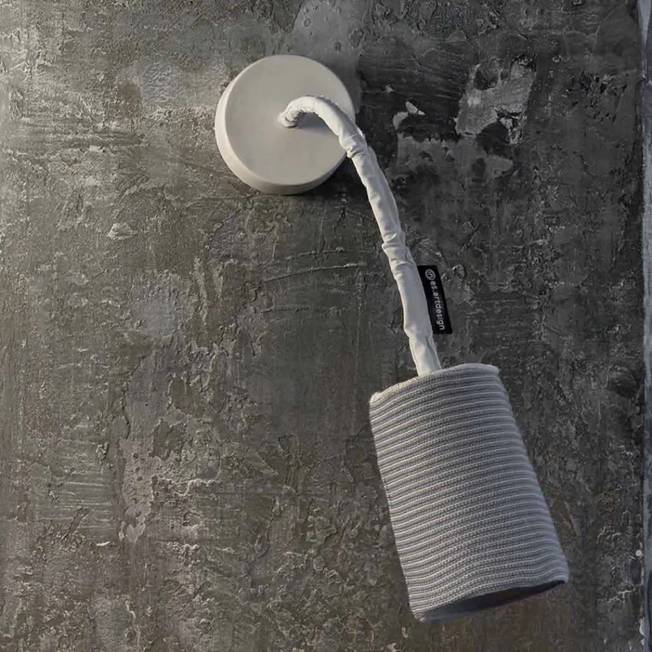 Lampă de perete modernă In-es.artdesign Vopsea Un nebulit și lână în formă de striat Viadurini