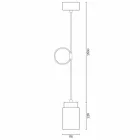 Lămpi moderne de pandantiv din ceramică albă realizată în Italia Asia Viadurini