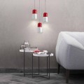 Lampa modernă cu pandantiv din ceramică cu două culori realizată în Italia Asia
