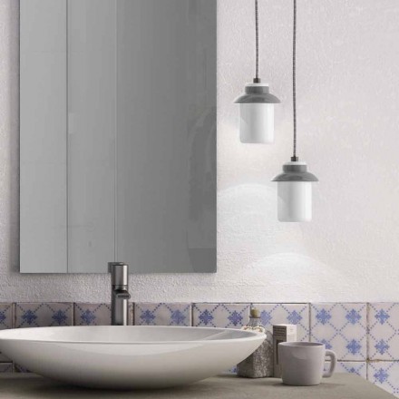 Lampa modernă cu pandantiv din ceramică colorată realizată în Italia Asia Viadurini