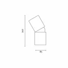 Lampă de masă modernă din lemn de fag și ceramică realizată în Italia Asia Viadurini