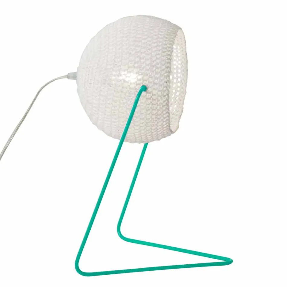 Lampă de masă modernă In-es.artdesign Textură de bumbac manual T1 Viadurini