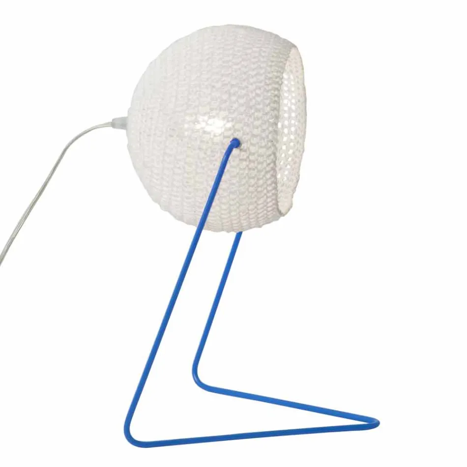 Lampă de masă modernă In-es.artdesign Textură de bumbac manual T1 Viadurini