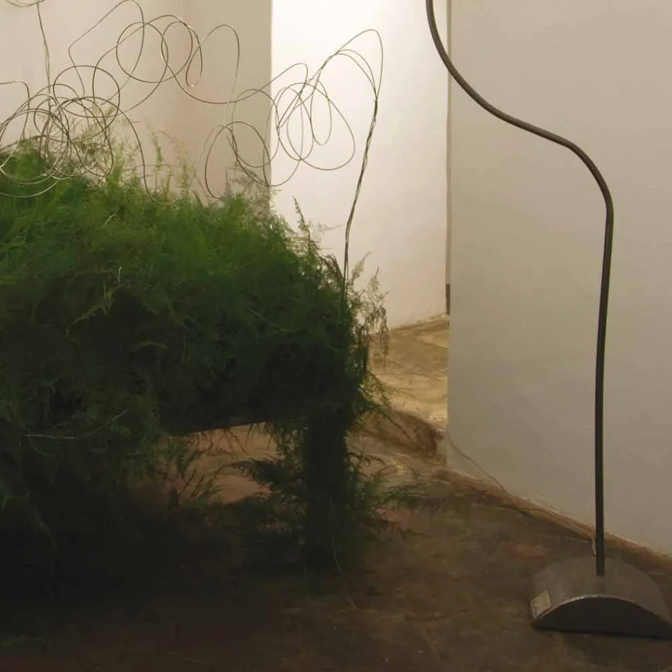 Lampă de podea albă modernă nebulită In-es.artdesign Luna H210cm Viadurini