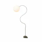 Lampă de podea albă modernă nebulită In-es.artdesign Luna H210cm Viadurini