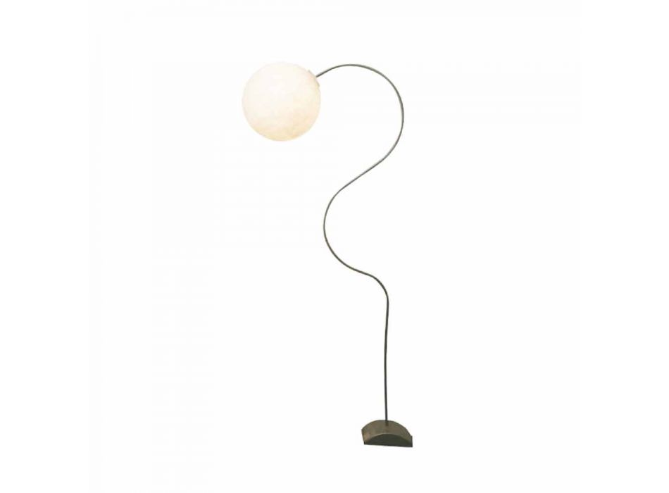 Lampă de podea albă modernă nebulită In-es.artdesign Luna H210cm Viadurini