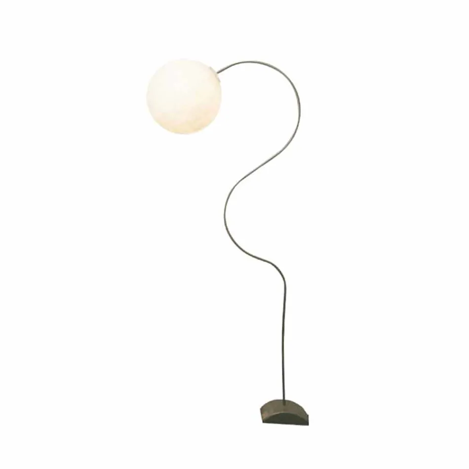 Lampă de podea albă modernă nebulită In-es.artdesign Luna H210cm Viadurini