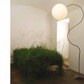Lampă de podea albă modernă nebulită In-es.artdesign Luna H210cm