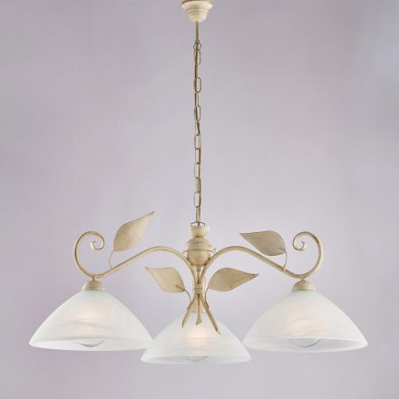 Lampă modernă din sticlă și metal, fabricată în Italia, ideală pentru orice cameră - Carina Viadurini