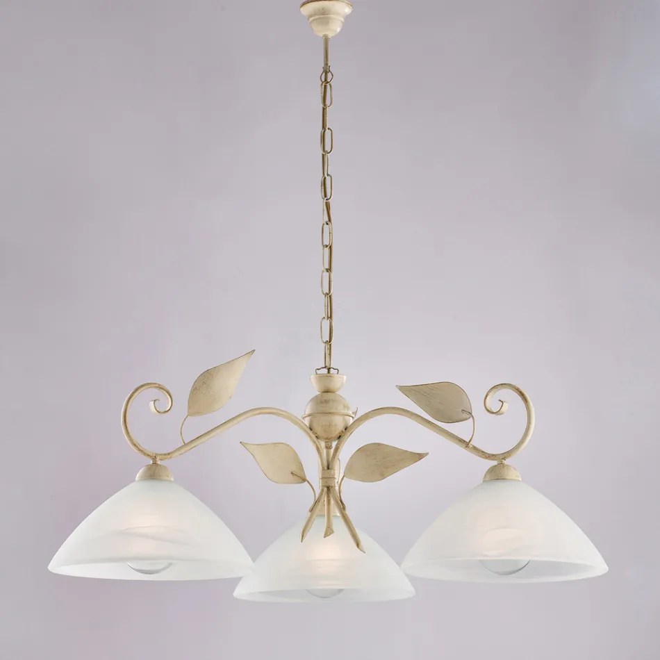 Lampă modernă din sticlă și metal, fabricată în Italia, ideală pentru orice cameră - Carina Viadurini