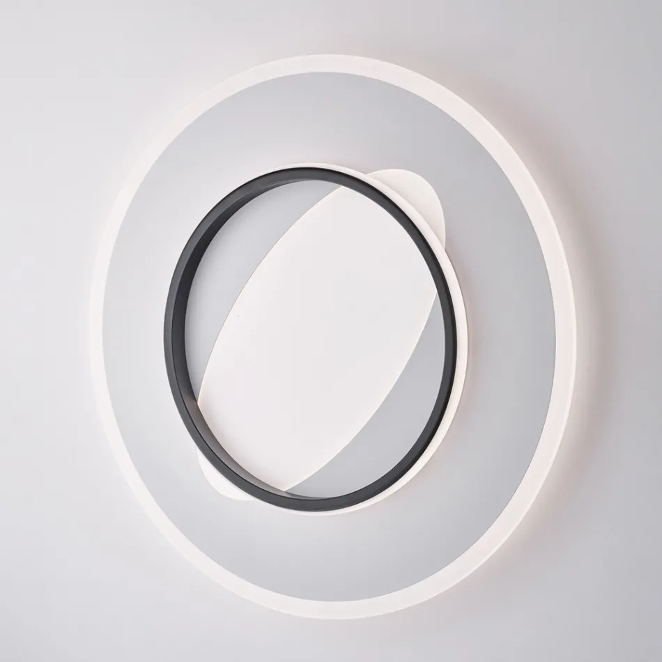 Lampă modernă din sticlă și metal, fabricată în Italia, ideală pentru orice cameră - Pavo Viadurini