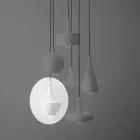 Lampa suspendată modernă din ceramică realizată în Italia - Lustrini L3 Aldo Bernardi Viadurini