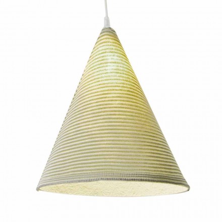 Lampă suspendată modernă In-es.artdesign Jazz Stripe în lână colorată Viadurini