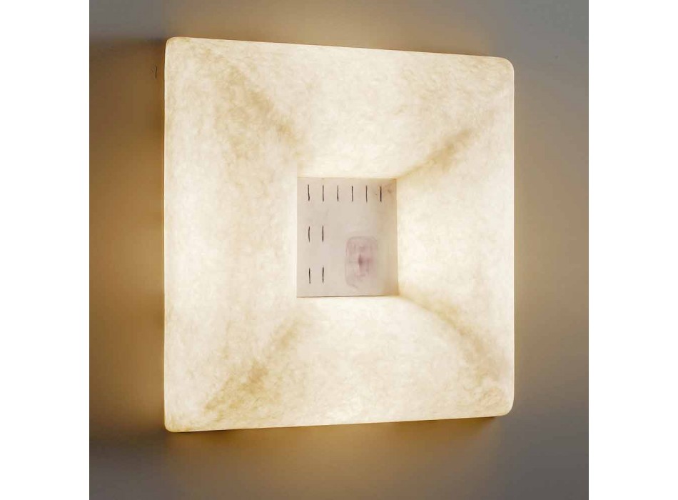 Lampa de perete alb-nebulit In-es.artdesign Dada Luna 1 design Viadurini