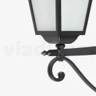 Lampa de exterior din aluminiu antracit si sticla Made in Italy - Elric Viadurini