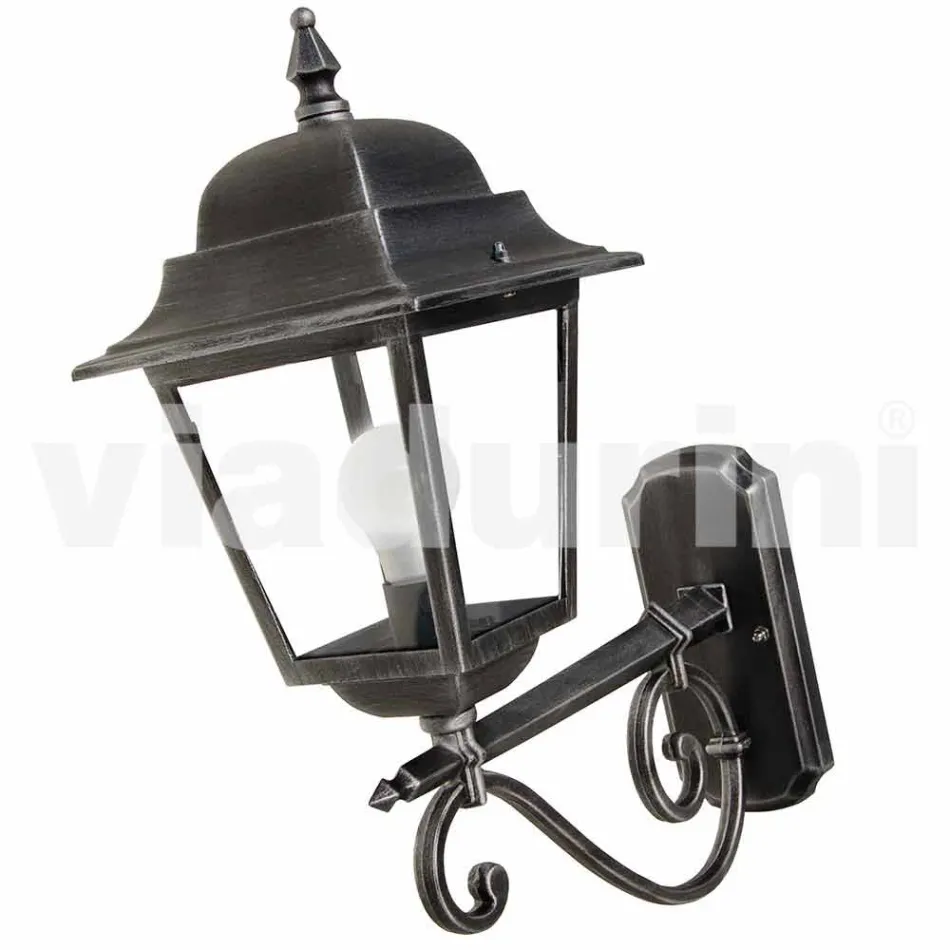 Lampa de perete de exterior din aluminiu realizata in Italia, Aquilina Viadurini