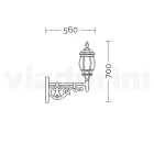 Aplica de exterior din aluminiu Made in Italy - Leona Viadurini