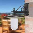 Lampa de exterior din aluminiu gri antracit Fabricata in Italia - Belen Viadurini