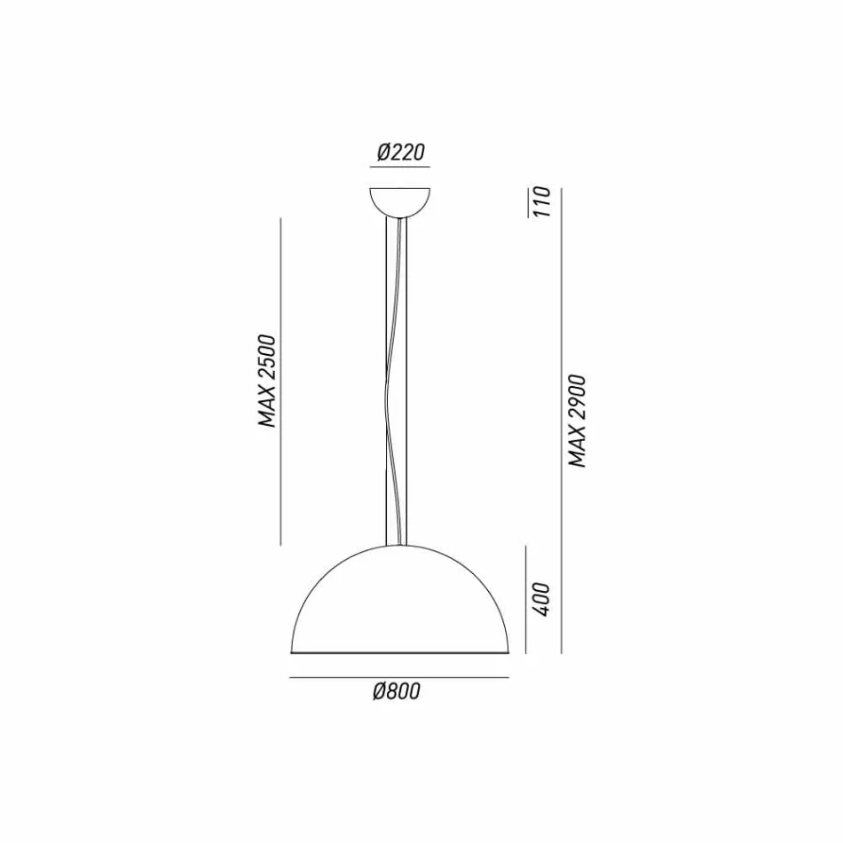 rustic lampă Ø80 cm Galileo Il Fanale Viadurini