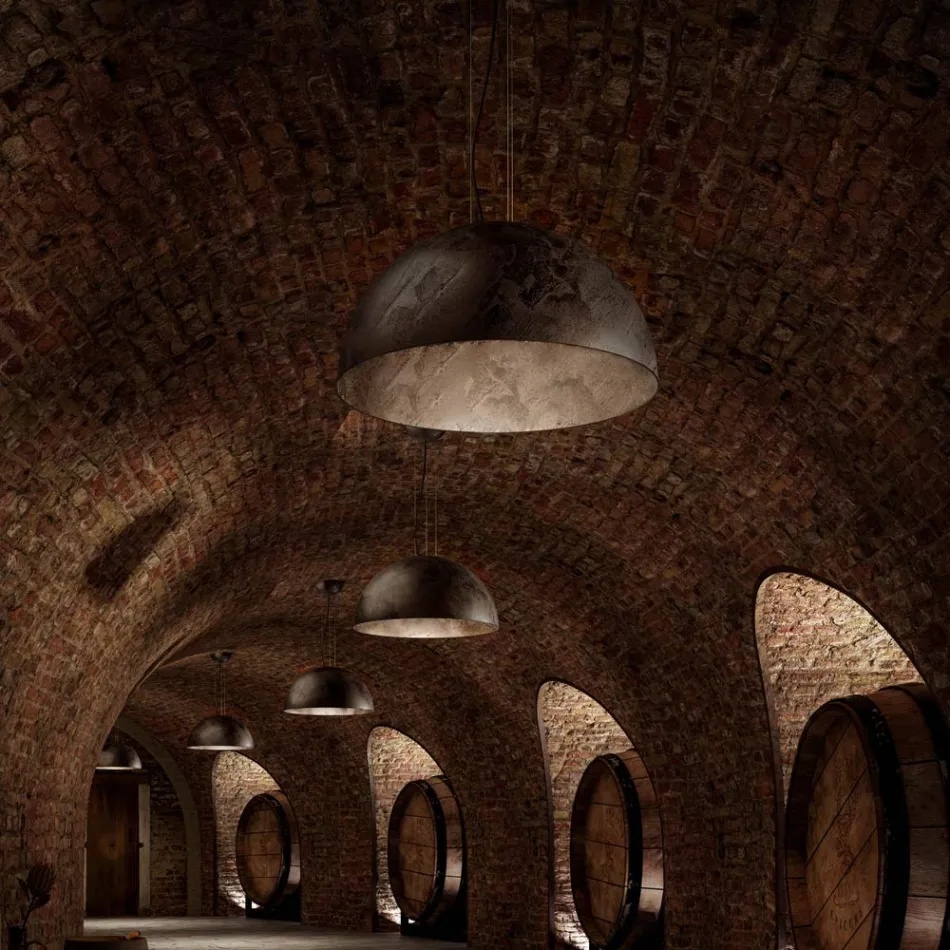 Suspensie rustica Ø80 cm Galileo Il Fanale Viadurini