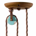 țară și lampă în metal și meserii ceramice Evelyn Viadurini