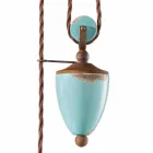 țară și lampă în metal și meserii ceramice Evelyn Viadurini