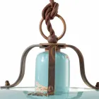 țară și lampă în metal și meserii ceramice Evelyn Viadurini