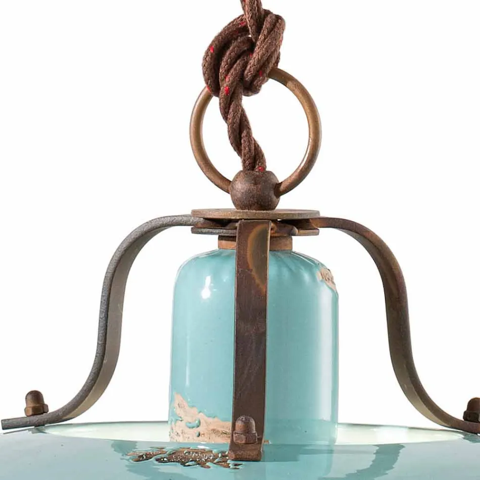 țară și lampă în metal și meserii ceramice Evelyn Viadurini