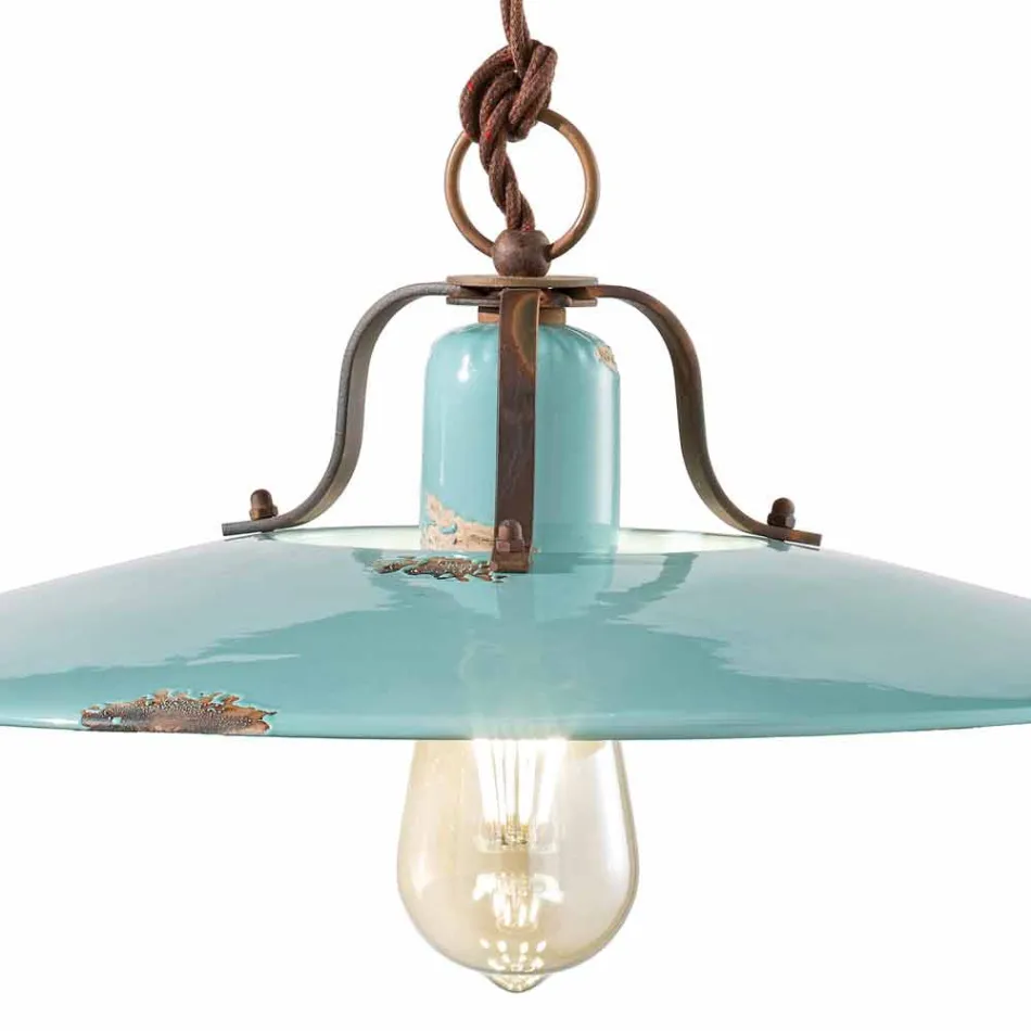 țară și lampă în metal și meserii ceramice Evelyn Viadurini