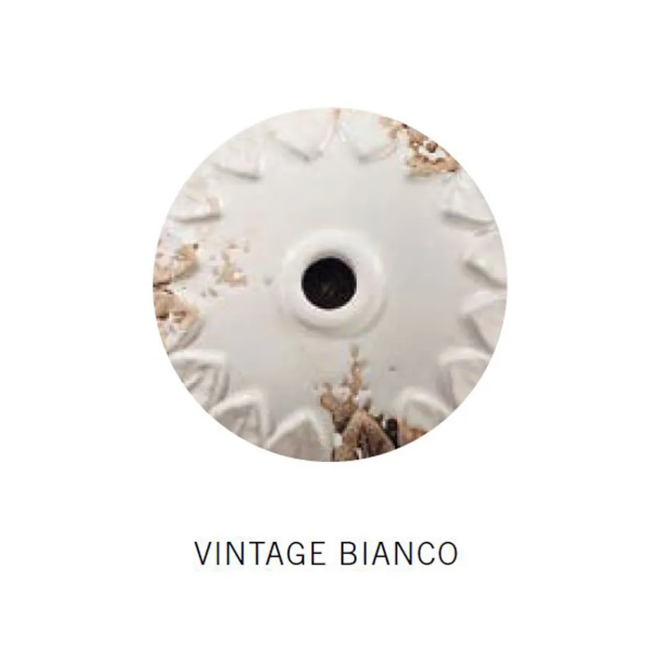 Lampă cu suspendare din ceramică și fier artizanal și industrial - industrial Viadurini