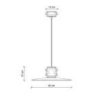 Lampa cu Suspensie din Fier si Ceramica Industriala Handmade - Urban Viadurini