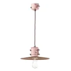 Lampa cu Suspensie din Fier si Ceramica Industriala Handmade - Urban Viadurini