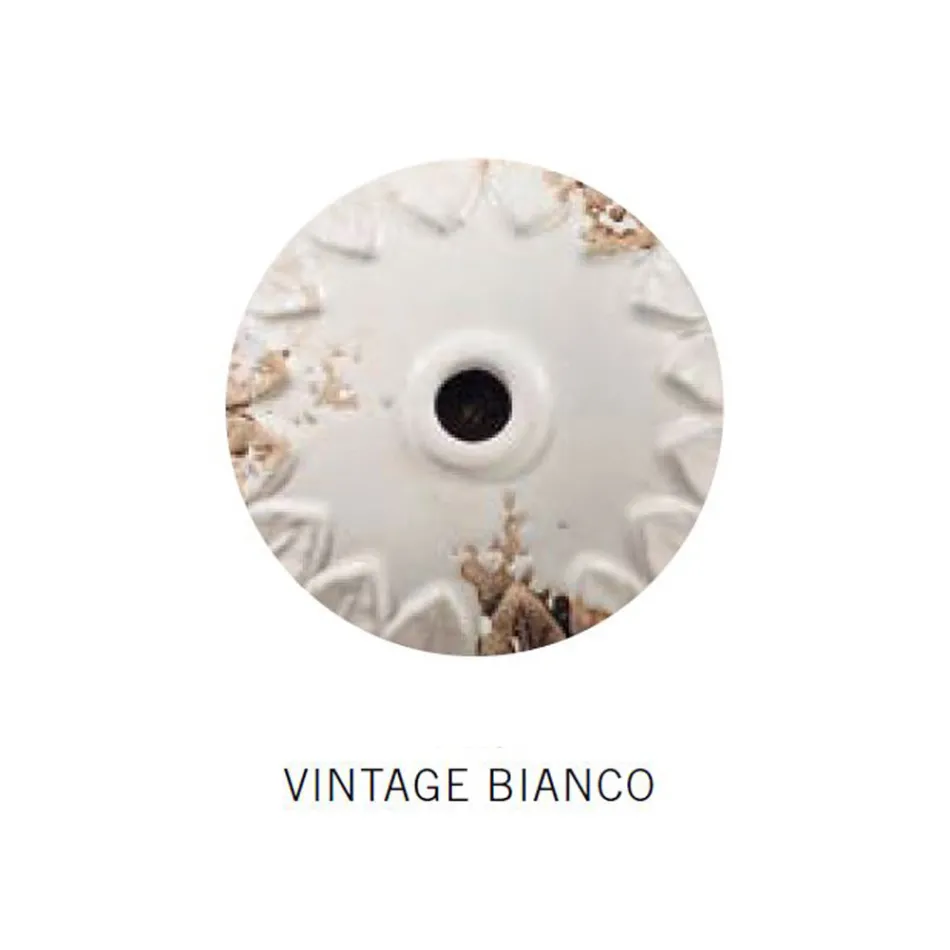 Lampă Industrială Suspensie Artizanală Fier și Ceramică - Industrială Viadurini