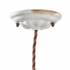 Reglabil ceramic lampă de suspensie și metalo Alayna Ferroluce Viadurini