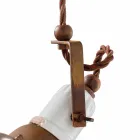 Reglabil ceramic lampă de suspensie și metalo Alayna Ferroluce Viadurini