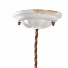 Reglabil ceramic lampă de suspensie și metalo Alayna Ferroluce Viadurini